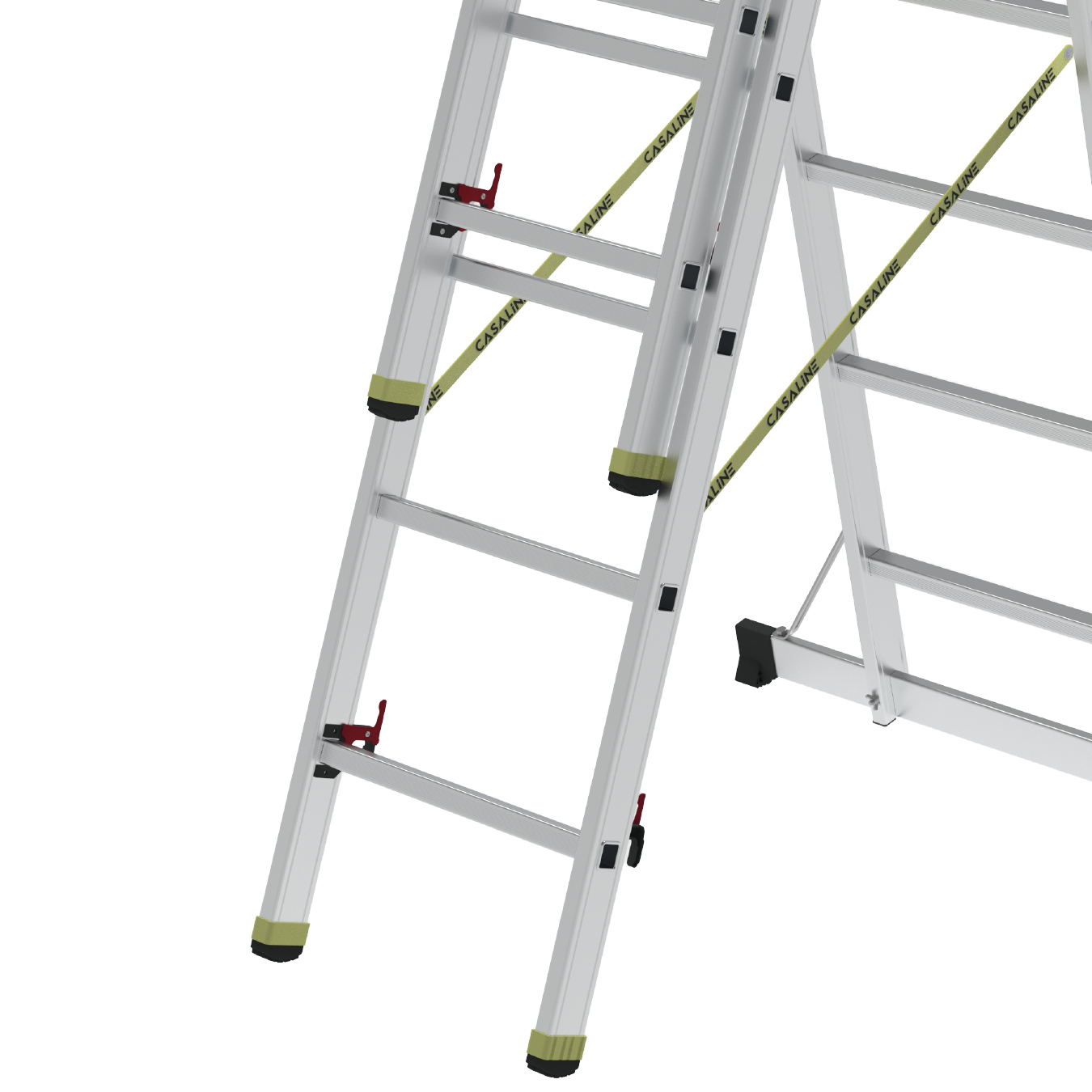 3 SECTION ALUMINIUM INDUSTRIAL LADDER - A TYPE gallery image 3