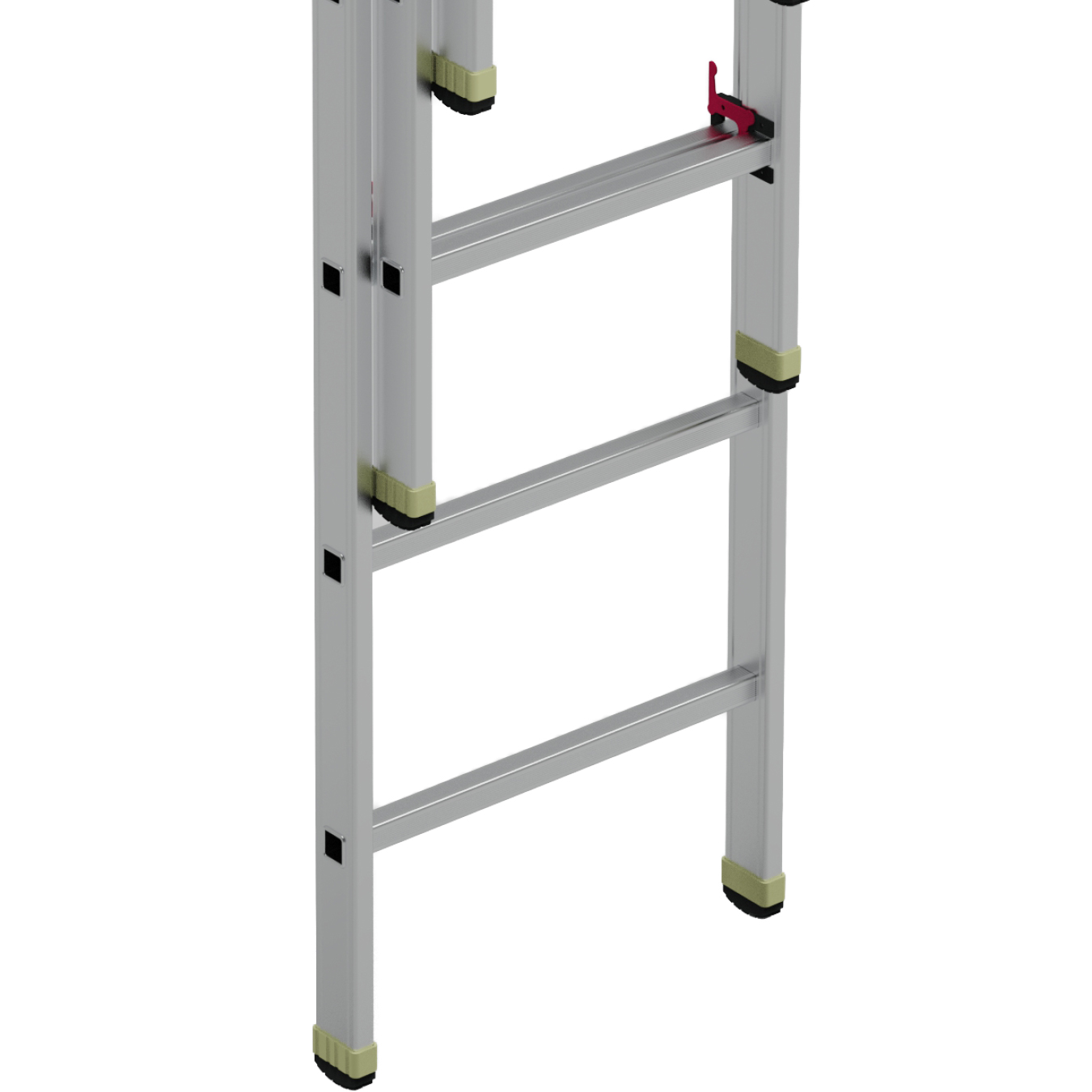 3 SECTION ALUMINUM INDUSTRIAL LADDER - SLIDING TYPE gallery image 5