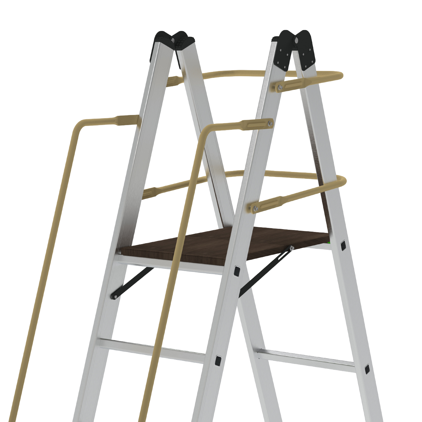 FOLDABLE PLATFORM LADDER WITH WHEEL gallery image 4