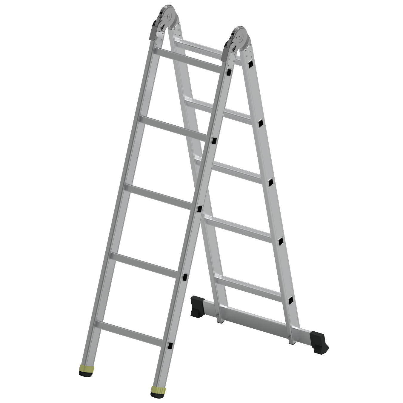 ALUMINUM DOUBLE SIDE LADDER WITH HINGE